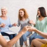 perimenopause women sitting in circle