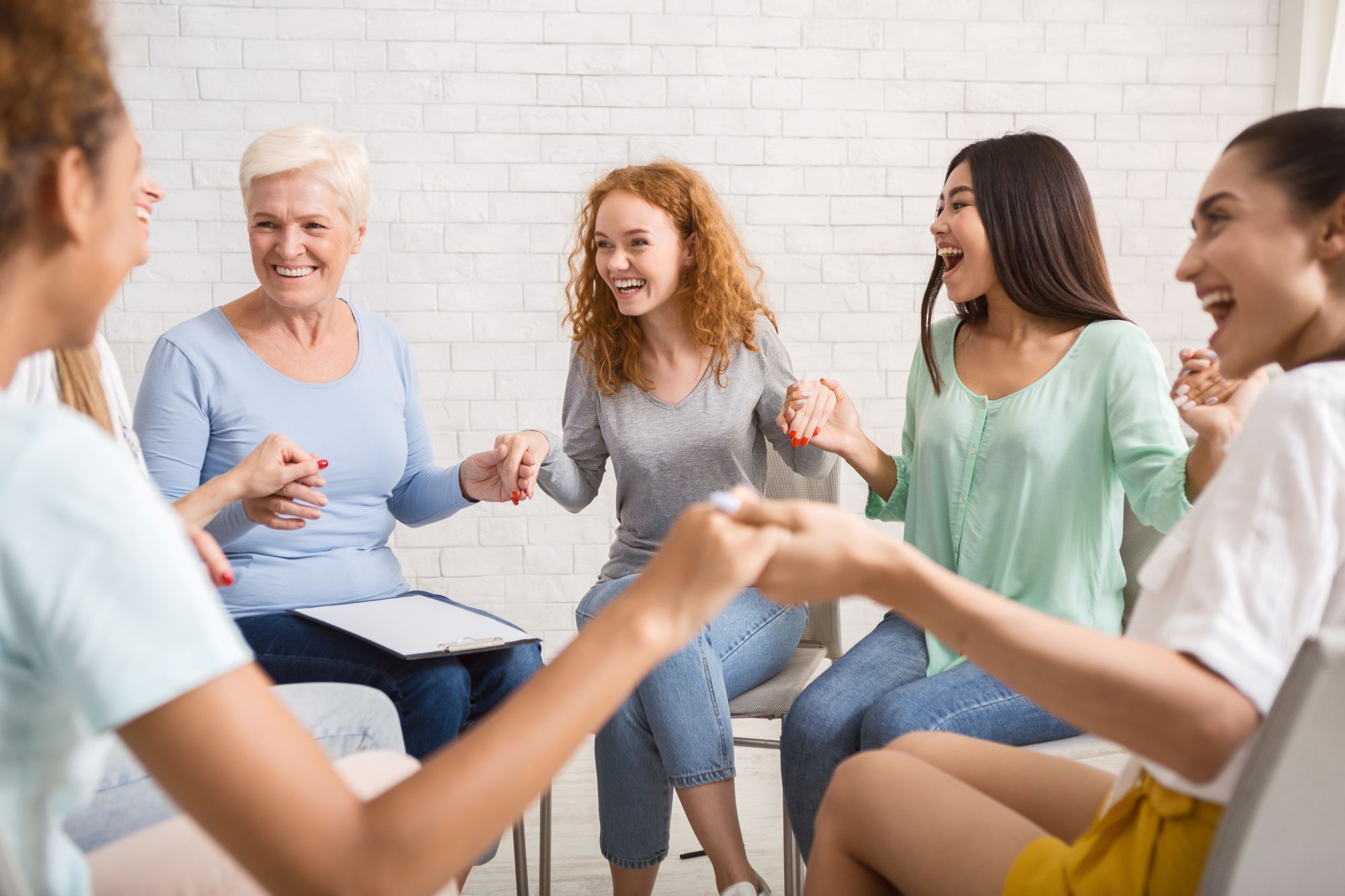 perimenopause women sitting in circle